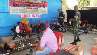 Photo of TNI Ikut Berpartisipasi Donor Darah Dalam Rangka HUT Korps Brimob