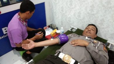 Photo of Puluhan Personel Sat Lantas  Donor Darah