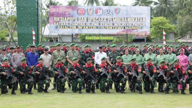 Photo of Pelepasan Satgas Pamtas RI–PNG Yonif 714/SM Tahun 2026